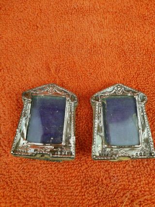 Antique Sterling Silver Hallmarked Picture Frames 1911,  Boots Pure Drug Company.