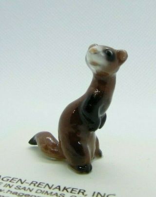 Hagen Renaker Ferret Standing Figurine Miniature 3318 Made In Usa