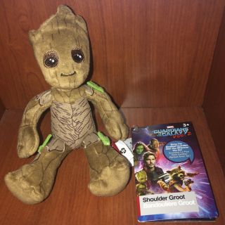 Disney Parks Marvel Guardians Of The Galaxy Shoulder Groot Magnetic 7” Plush