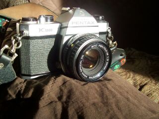 Vintage Asahi Pentax K1000 35mm Film Camera Pentax - A 50mm Lens W/neck Strap