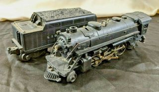 Vintage Lionel Lines Post War 027 Steam Train Engine 1666 With Tender 2466wx