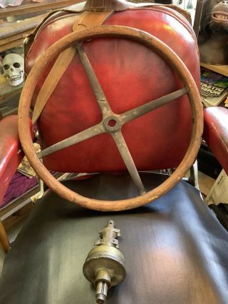 Vintage Chris Craft Wood Steering Wheel 1920s? Boat