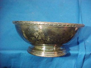 1920s Missouri Pacific Railroad Silverplate Dining Car Serving Bowl 6 "