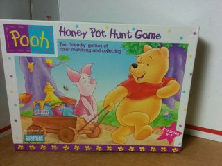 Vintage 1996 Parker Brothers Winnie The Pooh Honey Pot Hunt Game - 100 Complete