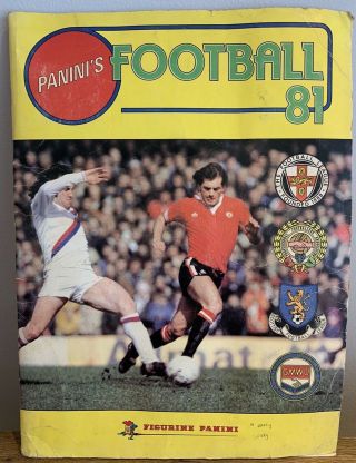 Panini Football 81 Sticker Album 100 Complete Full Set Vintage -