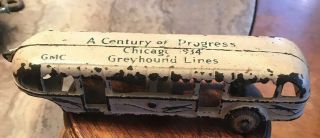 A Century Of Progress Chicago 1934 Gmc Greyhound Lines Bus Only Toy 6”