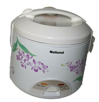 Vintage National Rice Cooker 1960’s With Flowers Rare Style,