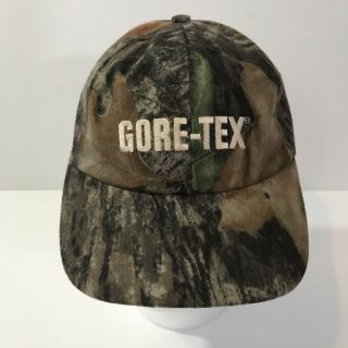 Vintage Gore - Tex Cap Mad Hatters Camo Snapback Hat Waterproof Made In Usa Rare