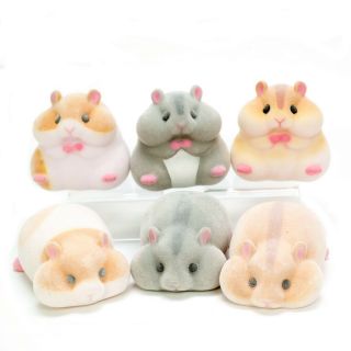Japanese Blind Box White Brwn Hamster Sofubi Soft Vinyl Figure 1 Random Toy