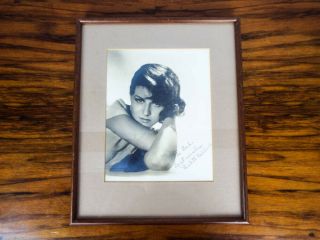 Vintage 1920s 1930s Paulette Goddard Autographed Movie Star Photograph