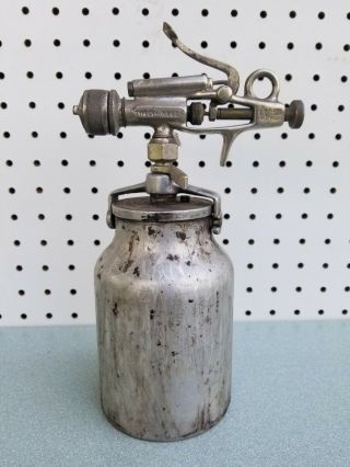 Rare Vintage Devilbiss Type Cv 8501 Paint Spray Gun W/ Ks - 502 Cup