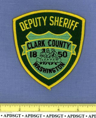 Clark County Deputy Sheriff Washington Police Patch Indian Canoe