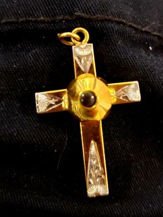 Vintage 2 Tone Cross With " The Lord 