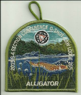 O - Shot - Caw Lodge 265 2015 S - 4 Section Conference Delegate Patch Florida Oa Bsa