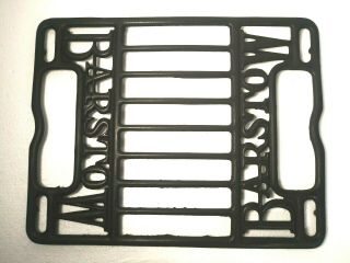 Vintage Barstow Stove Cast Iron Oven Rack Grate,  Has Handles Serving Tray Trivet