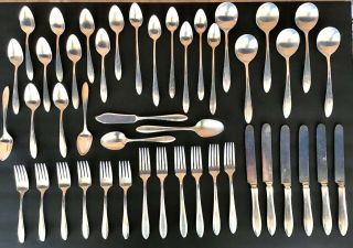 Oneida Community Plate Patrician Silverplate Service For 6 Plus More (45pcs)