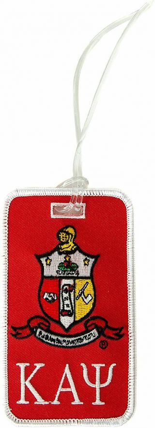 Kappa Alpha Psi Crest Embroidered Nupe (luggage Tag - Crest Over Ltr)