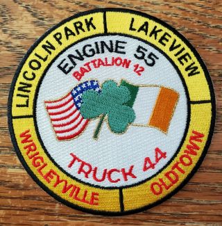 Chicago Fire Dept.  Engine 55 Truck 44 Battalion 12 St.  Patrick 