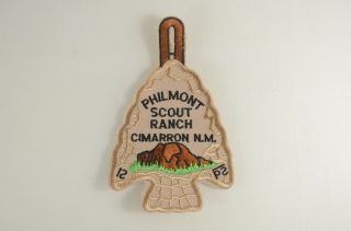 Philmont Boy Scout Ranch Cimarron Mexico Arrowhead Dangle Patch
