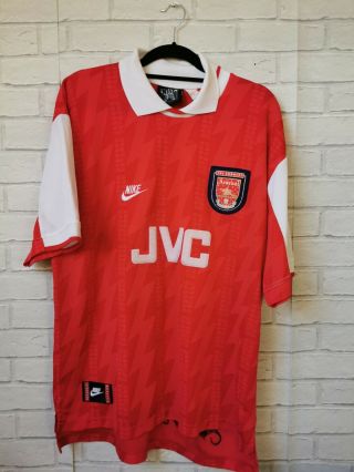 Arsenal 1994 1996 Home 17 Jensen Reserve Team Vintage Football Shirt Adult Xl