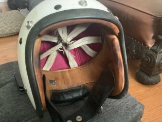 Vintage Agv Valenza Competition Italian Motorcycle Scooter Helmet W/bubble Visor
