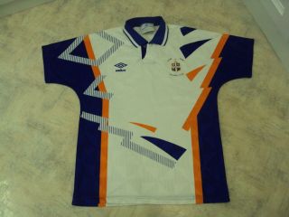 Vintage Luton Town Fc 1991 - 92 Umbro Home Shirt Shirt Size S/m