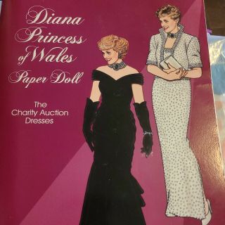 Diana Princess Of Wales Paper Doll Book The Charity Dresses 1997