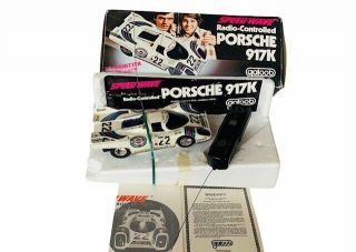 Remote Control Car Galoob Porsche 917k Speed Wave Box Vtg 1970s Rc Model 1:24