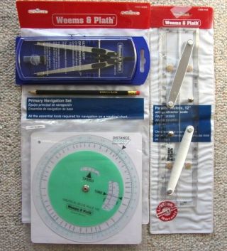 Weems & Plath - Primary Nautical Navigation Set - 32200 Incl 176,  105 & 140