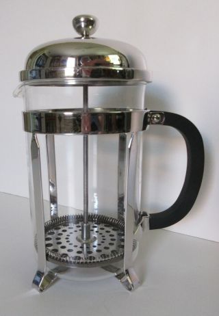 Vintage Melior 12 - Cup 8 Coffee French Press Pot With Bodum Glass Replacement