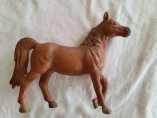 Schleich Retired,  2001,  4 " Chestnut Mare,  13253,  Walking,  Horse Figure Toy