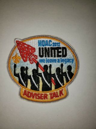 Boy Scout Oa 2012 Noac Adviser Talk Patch