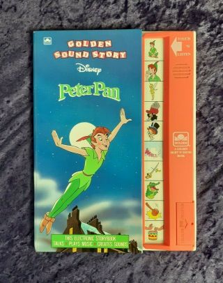Golden Sound Story Disney Peter Pan Electronic Storybook 1991