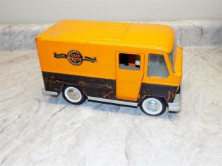 Vintage Pressed Steel Buddy L Cook Coffee Private Label Delivery Truck,  Van 3
