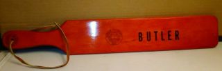 Wooden Paddle Old Hickory Co.  Butler University Utes Fraternity 1970 Hatley Bob