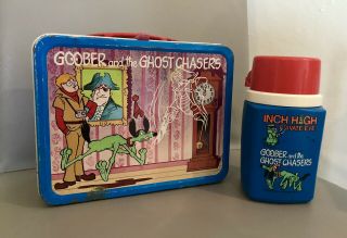 Vintage 70’s Metal Lunchbox & Thermos Hanna - Barbera Goober And The Ghost Chasers