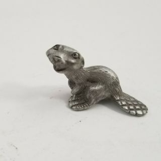 Spoontiques Pewter Otter Miniature Mini Figurine