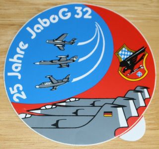 Luftwaffe German Air Force Jg32 25th Anniversary F - 104 Starfighter Sticker