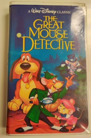 The Great Mouse Detective 1360 Vhs - Black Diamond Htf Rare Oop