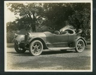 Vintage Photo 1918 Pierce Arrow Touring Car After Wreck Unusual Wheels 440115