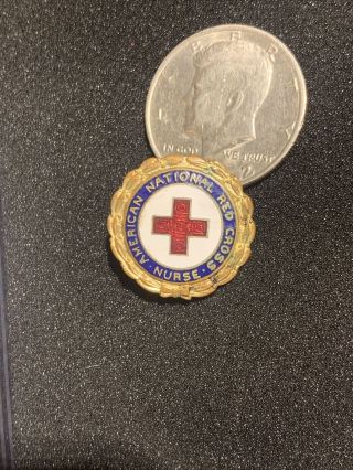 Vintage Numbered,  American National Red Cross Nurse Pin