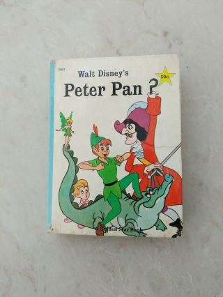 Walt Disney Peter Pan Golden Star Library Book,  Golden Press,  1967 Vintage