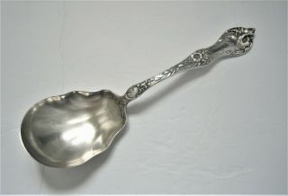Antique Reed & Barton Sterling Silver Serving Spoon - 9 Inches Long