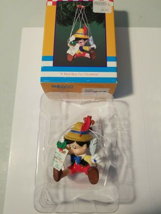 Enesco Disney Pinocchio A Real Boy For Christmas Ornament
