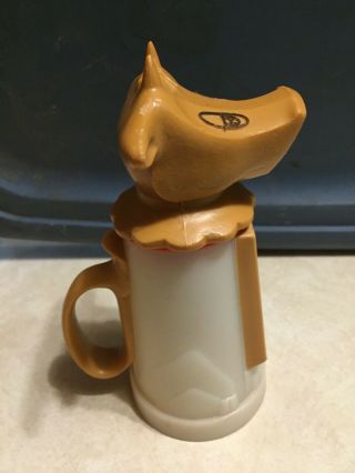 Vintage Whirley Industries Moo - Cow Plastic Creamer Cup Milk Kitchen Coffee USA 2
