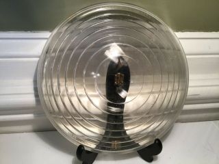 Vintage Kopp Glass Railroad Signal Lights Clear 8 3/8” Lens