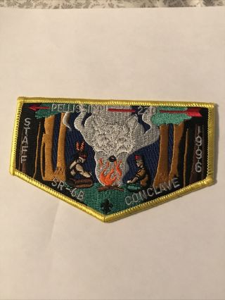 Pellissippi Lodge 230 1996 Sr - 6b Conclave Staff Pocket Flap Gold