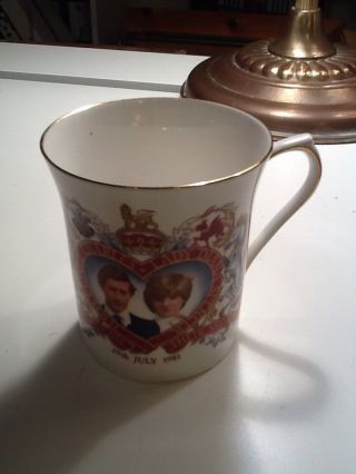Charles And Diana Rosina Commemorative Marriage Cup Queens Fine Bone China