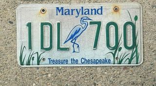 Real Maryland State License Plate Auto Car Tag Treasure The Chesapeake Heron
