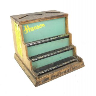 Vintage Hanson Drill Bits Hardware Store Display
